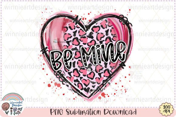Be Mine Leopard Oil Paint: Graphics for Bold T-Shirt Designs