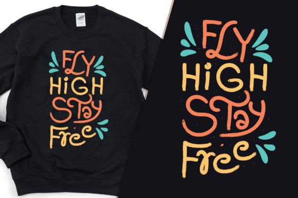 Fly High Stay Free Classic T-Shirt SVG