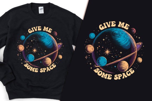 Give Me Some Space Cool T-Shirt Design Graphics