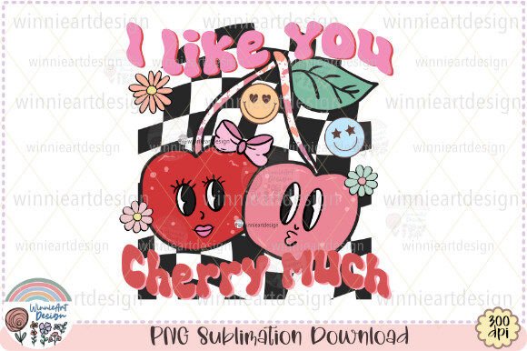 I Like You Cherry Much Retro Valentine Design Review
