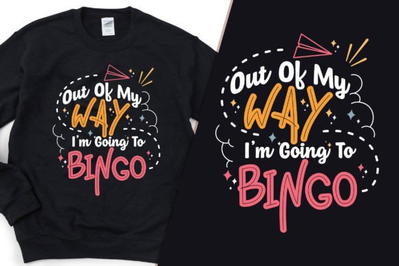 I’m Going to Bingo Modern T-Shirt Design Graphics
