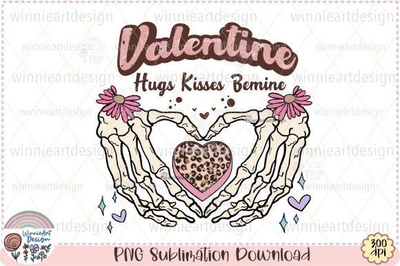 Skeleton Retro Valentines Candy Heart Graphics for T-Shirt Designs