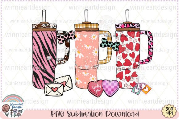 Stanley Tumbler Valentine Love Vibes PNG Review