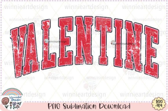 Valentines Day Retro Varsity Graphics for T-Shirt Designs